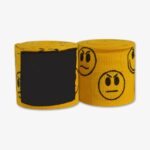 180" Mexican Style Boxing Hand Wraps Smileys Yellow