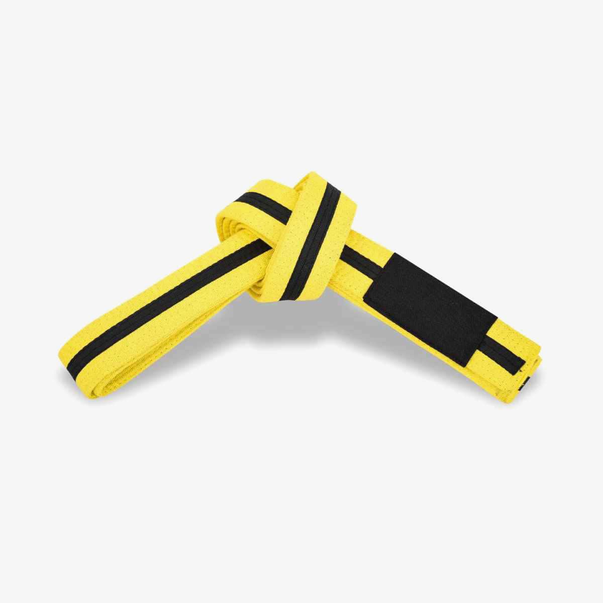 BJJ-KIDS-BELT-YELLOWby-BLACK-frnt_6_11zon-min Bjj Adults Belts - Image 1