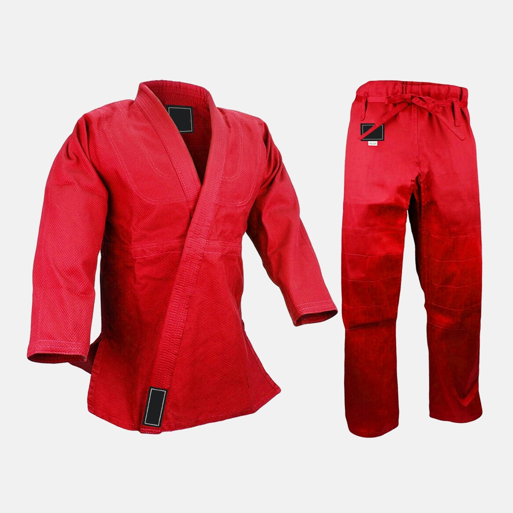 JUDO-Red-3-min Cotton Judo Uniform - Image 1
